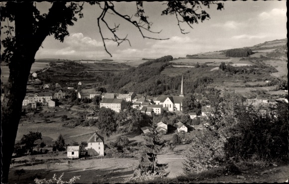 Postcard Waxweiler in the Eifel, overall view