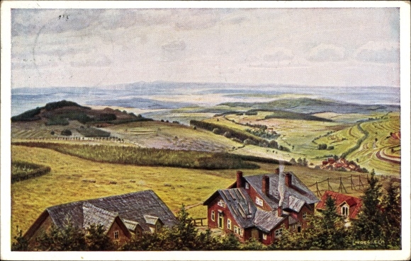 Artist PC Lindegreen, K., Schotten Vogelsbergkreis, view from the Hoherodskopf