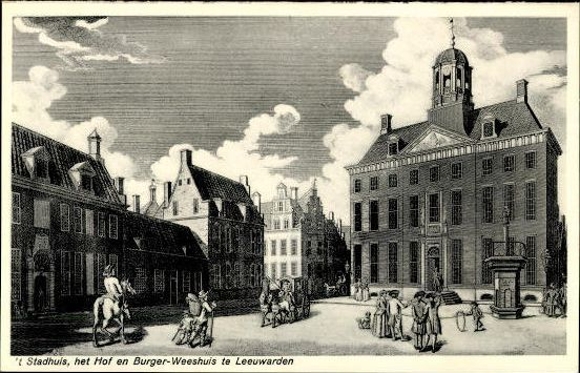 10 old PCs Oud Leerwarden in Friesland, Netherlands, series with cover