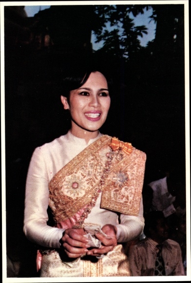 Postcard Thailand, Queen Sirikit, portrait