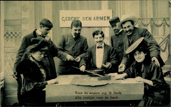 Ak Gedenk den Armen, Alle centjes voor de bank, Roulette