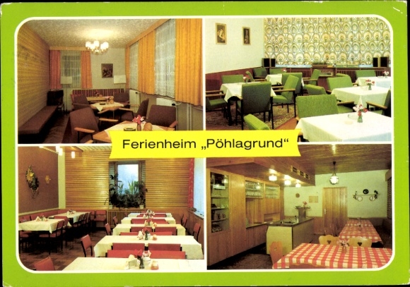 Ak Bärenstein (Kreis Annaberg) im Erzgebirge, Ferienheim ,Pöhlagrund''