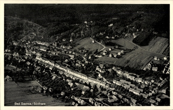 Ak Bad Sachsa im Harz, Fliegeraufnahme