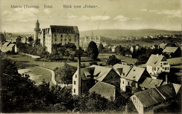 Postcard Idstein in Taunus Hessen, total, view from the rock