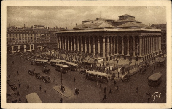Ansichtkaart Parijs II, La Bourse