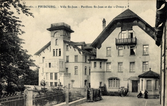 KP Fribourg Freiburg City Szwajcaria, Villa St-Jean, Pawilony St-Jean, budynek s,