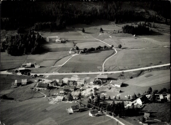 Photo Oberjoch Bad Hindelang in the Oberallgäu, aerial photograph