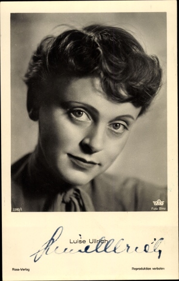 Ak Schauspielerin Luise Ullrich, Portrait