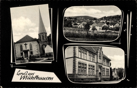PC Mühlhausen im Kraichgau, Catholic church, general view, town hall