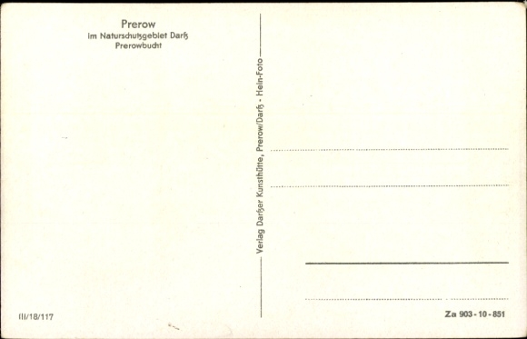 Postcard Ostseebad Prerow on the Darß, Prerowbucht
