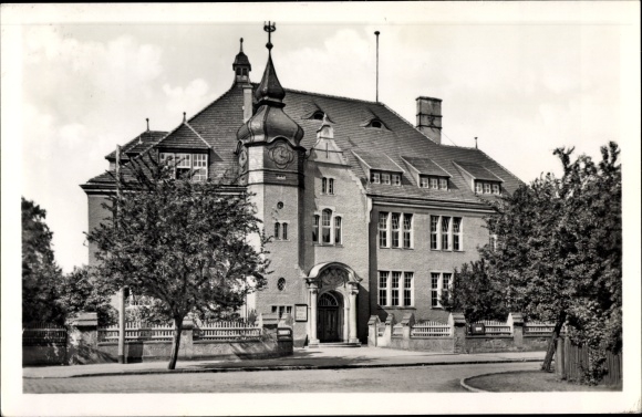 Postcard Bad Wilsnack in the Prignitz, elementary school