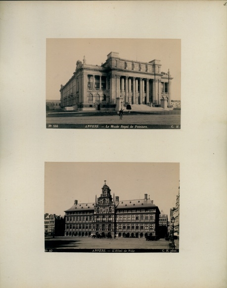 Photo at 1880 Antwerp Antwerp Flanders, Musée Royale de la Peinture, Hôtel de ville