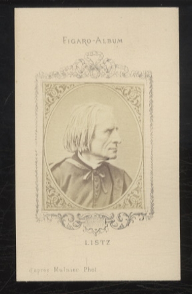 CdV Photo portrait Franz Liszt, Composer