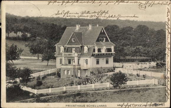 Postcard Lichtenberg Fischbachtal in the Odenwald, inn for the beautiful view, private house Schellhaas