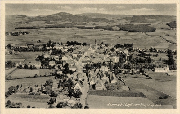 Postcard Kemnath in the Upper Palatinate, aerial photograph