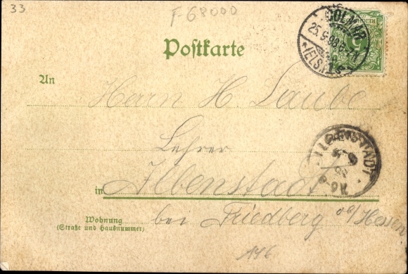 Postcard Colmar Kolmar Elsass Haut Rhin, teacher seminar II, group photo class I-IV