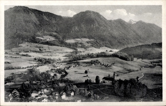 Ruhpolding in Upper Bavaria, aerial photograph