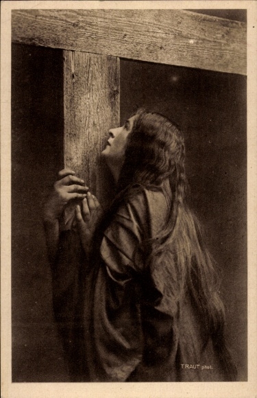 Postcard Oberammergau Passion Play, Magdalena