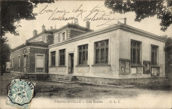 Ak Franconville Val d Oise, Les Ecoles