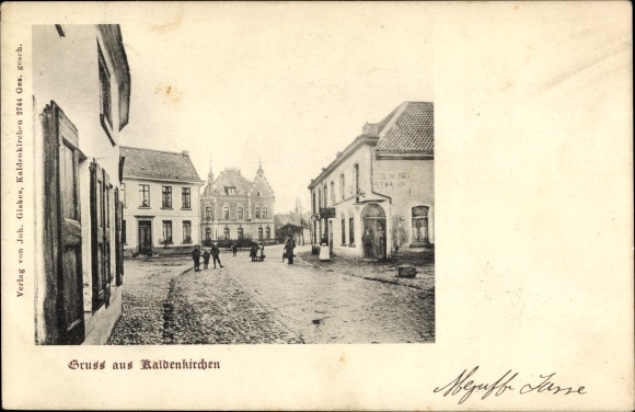 Postcard Kaldenkirchen Nettetal am Niederrhein, street section