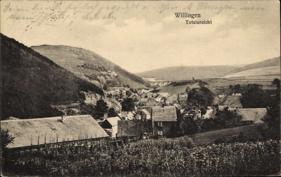 Postcard Willingen in Upland Waldeck Hessen, general view