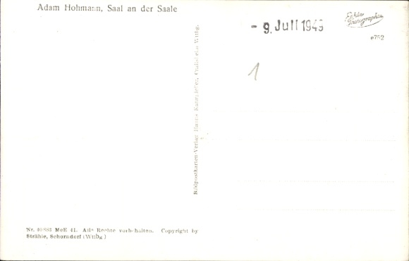 Postcard Saal an der Saale Lower Franconia Bavaria, aerial photograph