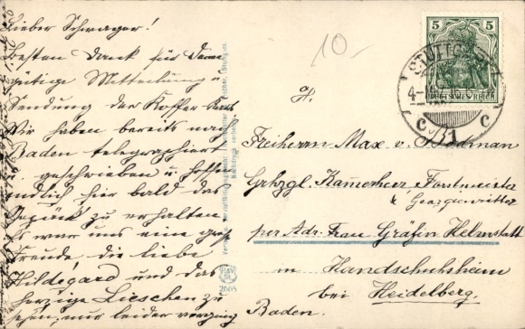 Postcard Wilhelm II. King of Württemberg, portrait in uniform