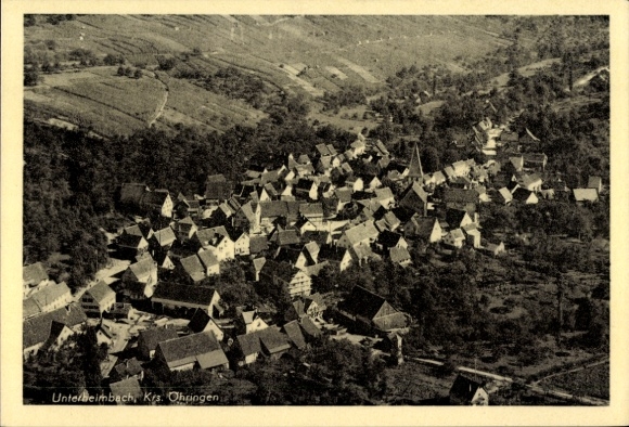 Postcard Unterheimbach Bretzfeld in Württemberg, aerial photograph