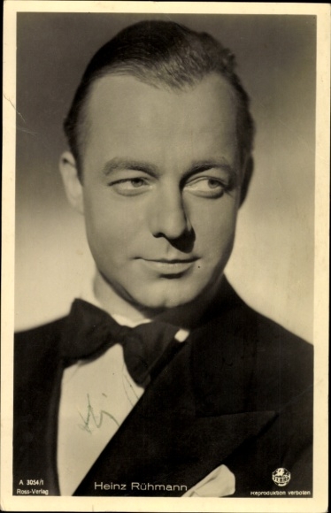 Ak Schauspieler Heinz Rühmann, Portrait, Ross A 3054/1