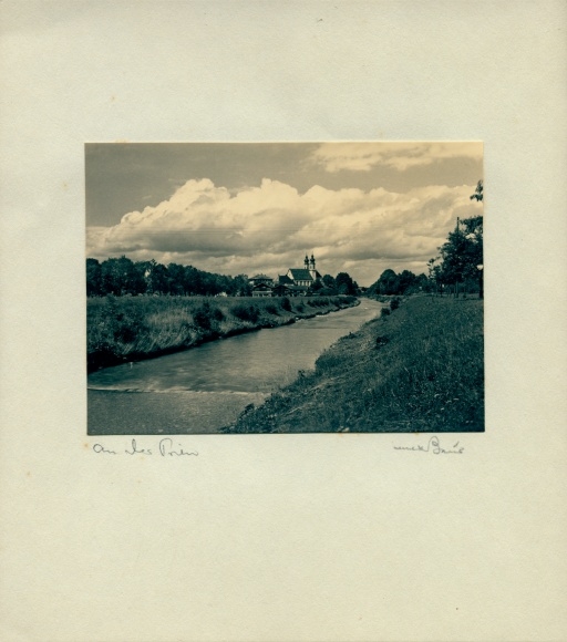 Foto Baur, Max, An der Prien, Oberbayern, signiert