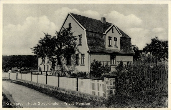 Postcard Krainhagen Obernkirchen in the district of Schaumburg, Pension Haus Struckmeier