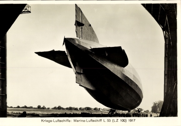 Collector's card Zeppelin World Tours Picture 41 War Airships, Naval Airship L 53 (LZ 100), 1917