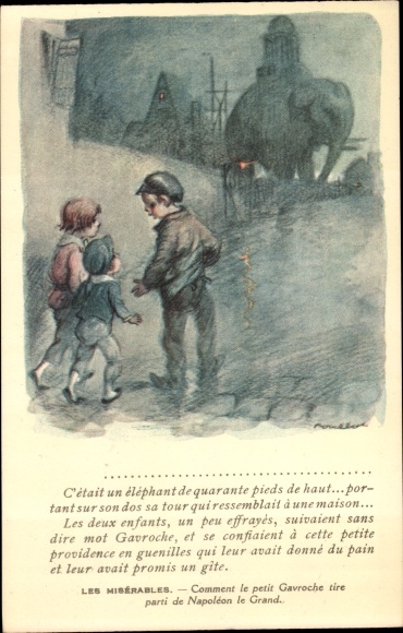 Artist PC Poulbot, Francisque, Les Misérables, Petit Gavroche