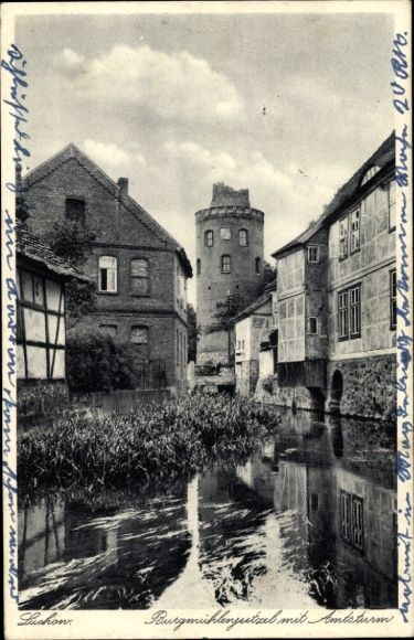 Postcard Lüchow im Wendland, Burgmühlenjeetzel, Amtsturm