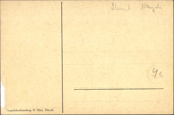 Artist Postcard Rheydt Mönchengladbach on the Lower Rhine, year, allegorical figure