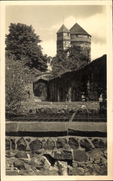 Postcard Stolpen in Saxony, Castle, Cosel Tower