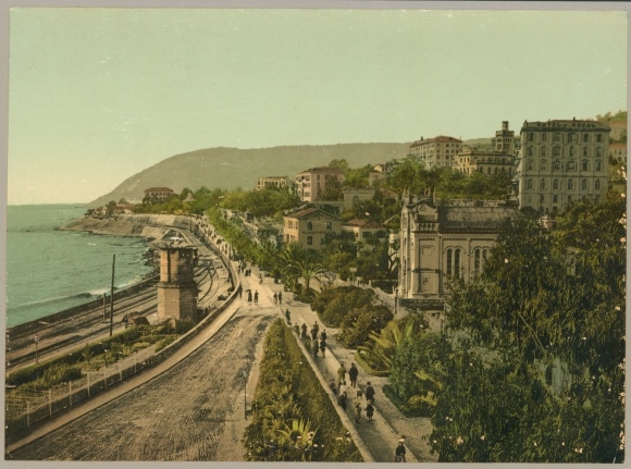 foto San Remo Ligurië, Hotel Royal, straatgedeelte, meekleurend