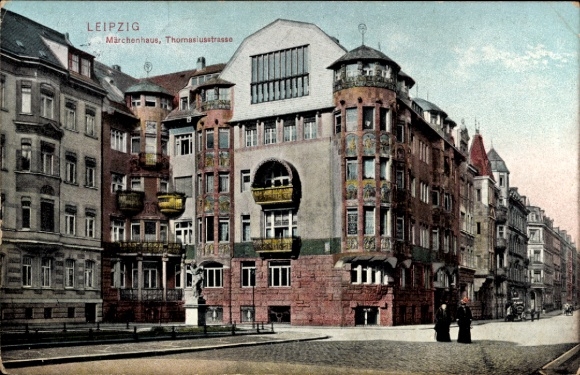Ak Leipzig, LEIPZIG, Märchenhaus, Thomasiusstraße, 1917