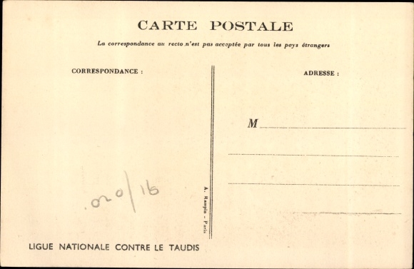 Artist PC Poulbot, Francisque, Ligue Nationale contre le Taudis, children and pig in a kitchen