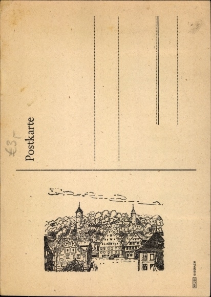 Song KP Biberach an der Riss w Górnej Szwabii, w Biberach, stare miasto, Hermann Beutten