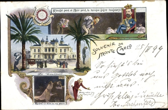 KP Monte Carlo Monaco, ruletka, La banque gagne toujours, hazard, ruina