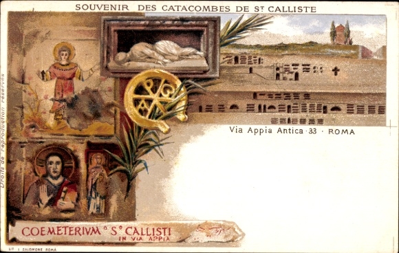 Artysta lito Roma Rzym Lazio, Catacombe di San Callisto, Via Appia, Calixtus Catacomb