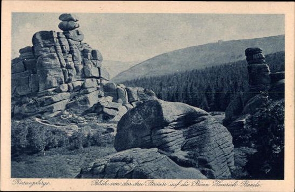 12 Ak Riesengebirge Schlesien, Schneekoppe, Kirche Wang etc.
