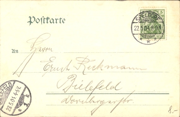 Postcard Duisburg in the Ruhr area, Restaurant Monning, tram