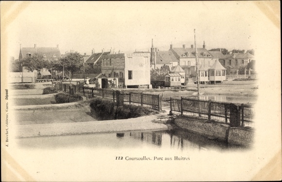 Ak Courseulles sur Mer Calvados, Parc aux Huitres