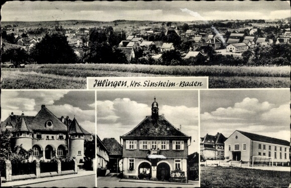Postcard Ittlingen im Kraichgau, landscape photography, building views, architecture
