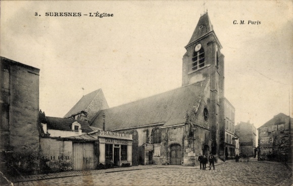 Ak Suresnes Hauts de Seine, Kirche