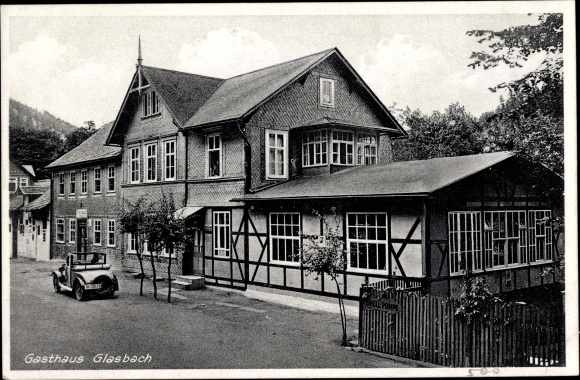 KP Mellenbach Glasbach im Schwarzatal Turyngia, Gasthaus Glasbach