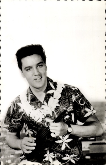 Piosenkarz i aktor Elvis Presley, portret