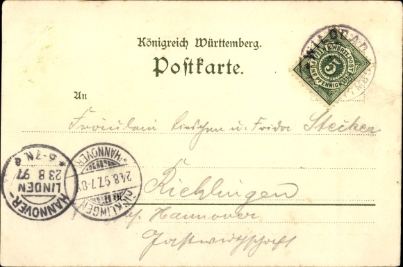 litho Bad Wildbad in het Zwarte Woud, afstandsschot, vijver, pompkamer